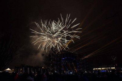 Noworoczny pokaz fajerwerków na skwerze Kościuszki // fot. Art & Action Photography