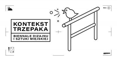 Grafika promująca debatę. Rysunek osiedlowego trzepaka i napis 