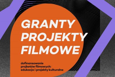 Grafika informująca o otwartym konkursie ofert na realizację zadań publicznych z zakresu kultury na projekty filmowe // materiały prasowe