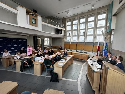 Spotkanie kolegium prezesów  ROD w sali obrad UMG. Mat. prasowe