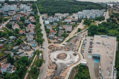 rozbudowywana ulica Unruga// fot. M. Mielewski