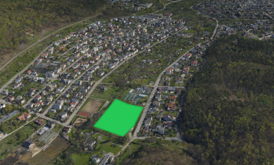 Nowe miejsce do rekreacji i wypoczynku zajmie niezabudowane działki przy ul. Sieradzkiej, obok rzeki Kaczej, fot. www.gdynia.polska3d.pl