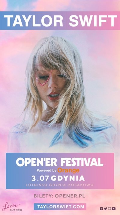 Plakat Taylor Swift / mat. Open'er Festival