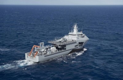 Wizualizacja okrętu „Ratownik