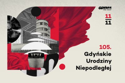 105. Gdyńskie Urodziny Niepodległej, grafika wydarzenia.