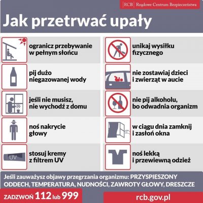 Największe upały w Gdyni nadchodzą w weekend. Zabezpieczmy się przed tym (mat. RCB))