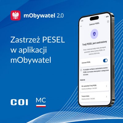 Ponad 1tys. gdynian zastrzegło już swój PESEL , fot. www.gov.pl