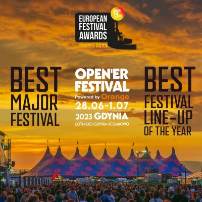Open'er walczy o nagrody w dwóch kategoriach: Best Major Festival i Best Festival Line-Up of the Year. Mat. prasowe Alter Art