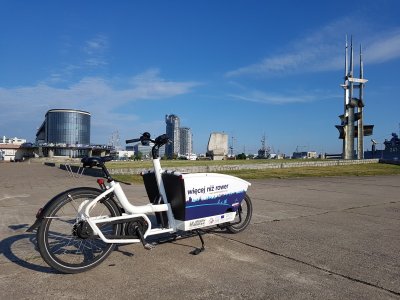 Mieszkańcy już przetestowali i polubili kilka miejskich rowerów towarowych, fot. Paweł Danlowski