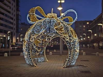 Świąteczna iluminacja w Gdyni. Zdjęcie z naszej grupy na FB „Gdynia w obiektywie