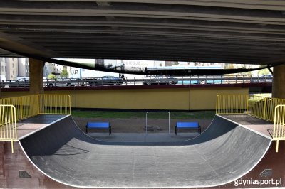 Nowy skatepark znajduje się bezpośrednio pod Estakadą Kwiatkowskiego //fot. GCS