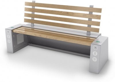 Przykładowa ławka solarna - materiały prasowe Budżetu Obywatelskiego