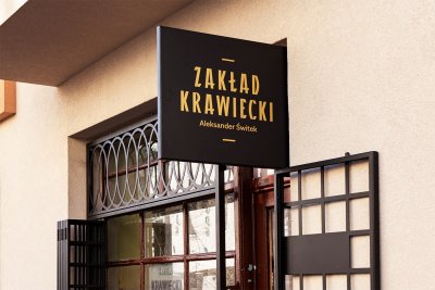 Za modernizację witryny zakładu krawieckiego odpowiada pracownia projektowa Zespół Wespół.fot. facebook.com/zespolwespol