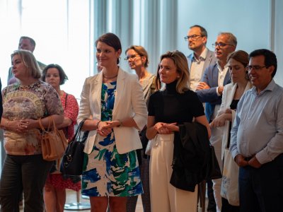W czwartkowy wieczór, 29 czerwca goście z uczelni zrzeszonych w sojuszu SEA-EU obejrzeli w gdańskim Muzeum Narodowym „Sąd Ostateczny” autorstwa Hansa Memlinga. Gdyński samorząd reprezentowała wiceprezydent Gdyni ds. gospodarki, Katarzyna Gruszecka – Spychała. Fot. Marcel Jakubowski