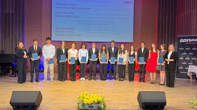 Gala wręczenia stypendiów miasta Gdyni za osiągnięcia absolwentów szkół ponadpodstawowych w roku szkolnym 2024/2025 (fot. Katarzyna Balcerzak)