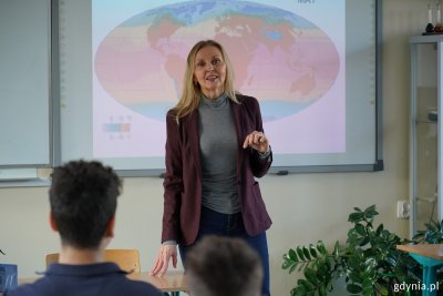 Iwona Kotowska, nauczycielka geografii w gdyńskiej Trójce (fot. Magda Śliżewska)