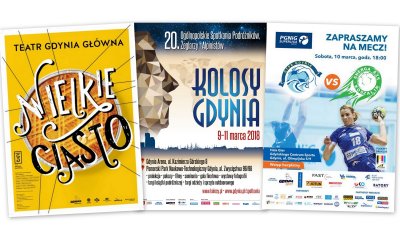 Plakaty z weekendowymi wydarzeniami