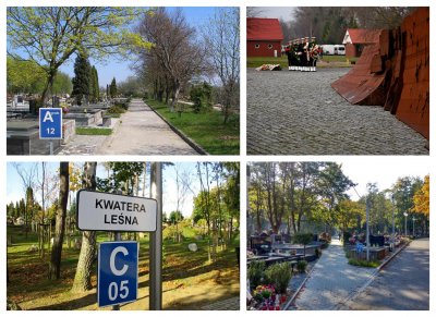 Collage ze zdjęć gdyńskich nekropolii// fot. mat. pras. ZCK i www.gdynia.pl