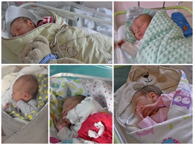 Joachim, Witold, Adam, Alicja Magdalena i Malwina - mali gdynianie urodzeni w święto miasta // fot. materiały prasowe