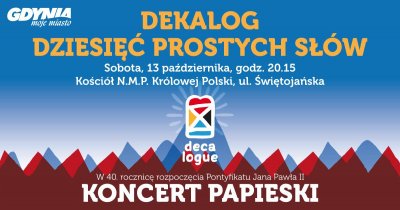 Dziesięc prostych słów - koncert papieski