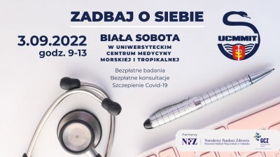 Grafika promująca Białą Sobotę w UCMMiT // materiały UCMMiT