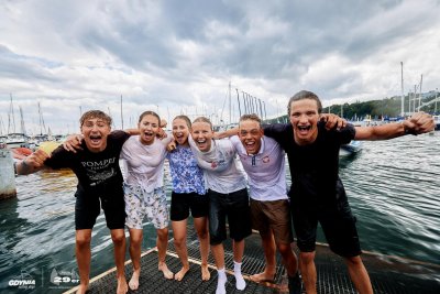 Polscy medaliści podczas Gdynia Sailing Days 2024 (fot. Szymon Sikora)