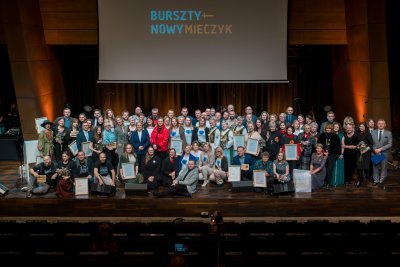 Uroczysta gala wręczenia Nagród Bursztynowego Mieczyka im. Macieja Płażyńskiego odbyła się w Europejskim Centrum Solidarności w Gdańsku (fot. Jacek Klejment)