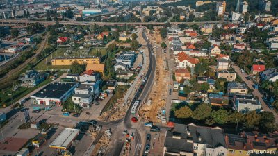 Rozbudowa ulicy Unruga na Obłużu (fot. M. Mielewski/ZDIZ Gdynia)
