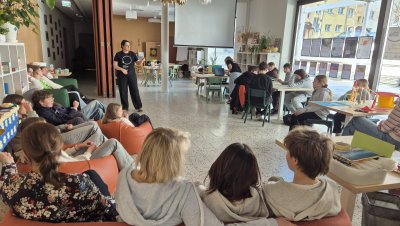 Spotkanie odbyło się w Domu Sąsiedzkim w Przystani Widna 2A (fot. Laboratorium Innowacji Społecznych)