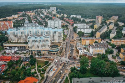 Na zdjęciu skrzyżowanie ulic: Rolniczej/Chwarznieńskiej/Małokackiej/Wielkokackiej // fot. M.Mielewski // ZDIZ Gdyni