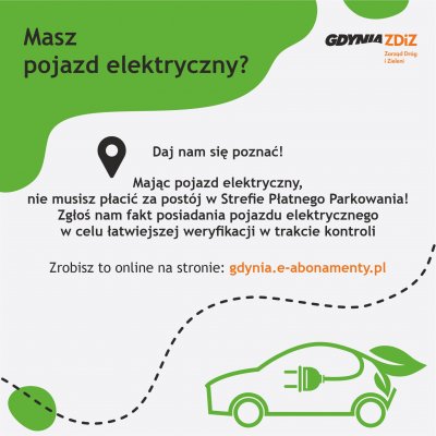 Plakat Zarządu Dróg i Zieleni w Gdyni.