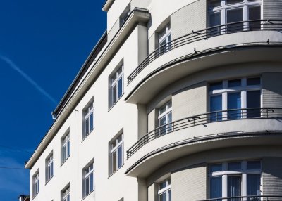 Modernizm, kamienica Hunsdorffów w Gdyni, widok z zewnątrz