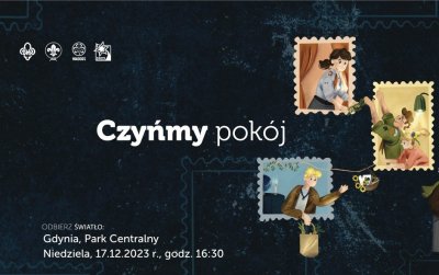 Harcerki i harcerze Związku Harcerstwa Polskiego z Hufca Gdynia przekażą Betlejemskie Światło Pokoju mieszkańcom swojego miasta w niedzielę, 17 grudnia o godz. 16:30 w Parku Centralnym. Fot. ZHP Gdynia