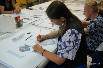 Prace kompozycyjne autorów zwycięskich prac (fot. Magdalena Starnawska)