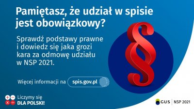 Trwa Narodowy Spis Powszechny 2021 (źródło: spis.gov.pl)
