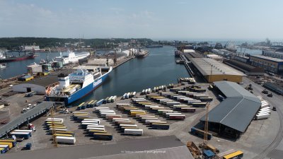 Nowy terminal dla statków ro-ro powstanie na terenie zasypanego Basenu V, fot. Port Gdynia / Tadeusz Urbaniak