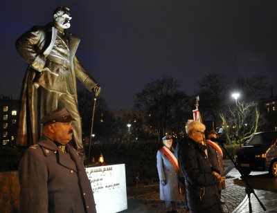 Uroczystość z okazji 150. rocznicy urodzin Piłsudskiego // fot. Magdalena Czernek
