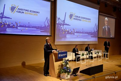 Forum Gospodarki Morskiej Gdynia 2019 uroczyście otworzył prezydent Gdyni - Wojciech Szczurek // fot. Paweł Kukla