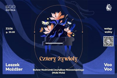 Koncert Cztery żywioły odbędzie się na Bulwarze Nadmorskim, 23 czerwca o godzinie 20:00 (grafika: mat. prasowe)
