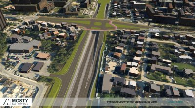 Wizualizacja przedstawiająca początek przyszłej Drogi Czerwonej. ( mat. pras. Mosty Katowice)