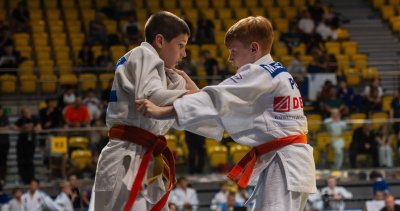Młodzi judocy walczący w turnieju Judo Baltic Cup 2026 (fot. materiały organizatora)