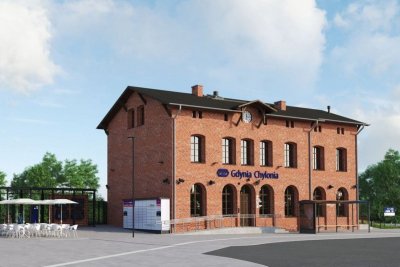 Wizualizacja Dworca Kolejowego Gdynia Chylonia (mat. prasowe Polskie Koleje Państwowe S.A.)