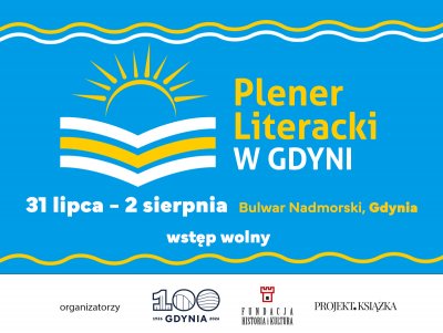Plener Literacki w Gdyni odbędzie się w dniach 31 lipca - 2 sierpnia 2026 r. (grafika: mat. prasowe organiatora)