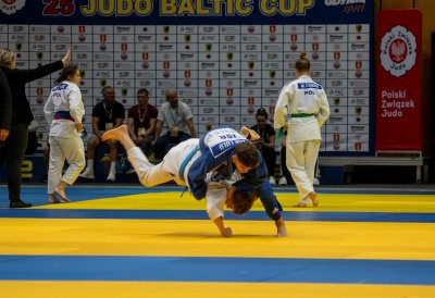 Judocy na tatami podczas turnieju Judo Baltic Cup (fot. Zbigniew Sobisz)