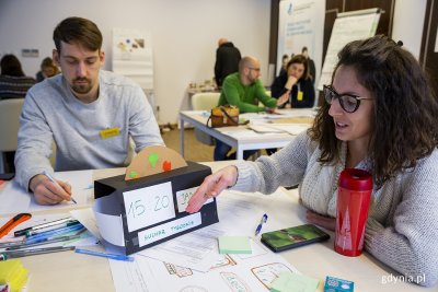 Natalia Dąbrowska i Tomasz Jankowski, uczestnicy 6. edycji projektu Gdynia Kreatywna. Fot. Przemysław Kozłowski
