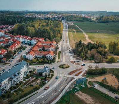 Ulica Chwarznieńska fragment na Chwarznie-Wiczlinie //fot. M.Mielewski, ZDIZ Gdynia