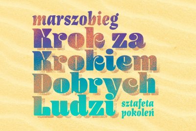 Grafika charytatywnego marszobiegu pod hasłem „Krok za krokiem dobrych ludzi” Sztafeta Pokoleń, który odbędzie się 19 września w Gdyni // fot. materiały prasowe