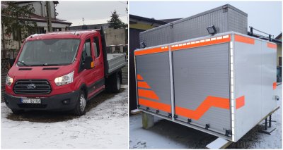 Z tego Forda Transita i kontenera strażackiego powstanie lekki wóz strażacki dla OSP Wiczlino. Źródło: OSP Wiczlino