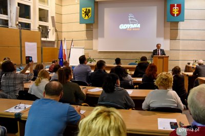 Spotkanie dotyczące projektu miejscowego planu zagospodarowania przestrzennego części dzielnic: Wzgórze św. Maksymiliana, Redłowo i Orłowo w Gdyni, fot. Sławomir Okoń