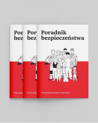 Okładka „Poradnika bezpieczeństwa” (mat. informacyjne)